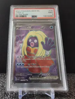 Pokemon TCG Card Jynx ex 191/165 Full Art Ultra Rare Pokemon 151 PSA 9 - Image 1