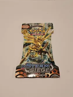 Pokemon XY Steam Siege SLEEVED Booster Pack 10 Cards New 820650801341 - Image 1