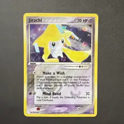 Pokemon Jirachi Reverse Holo Rare Card 8/101 Hidden Legends LP Holo Bleed ErrorU - Image 1