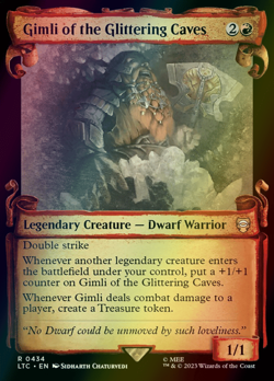 MTG Gimli of the Glittering Caves Showcase Foil ** LTC Commander ** English - Image 1