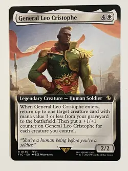 General Leo Cristophe Extended Art Commander Final Fantasy Non-Foil Regular MTG - Image 1