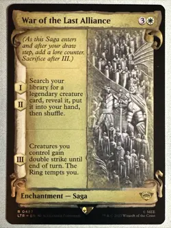 MTG / War of the Last Alliance / LTR / #487 / FOIL (Showcase Scrolls) Rare / NM - Image 1