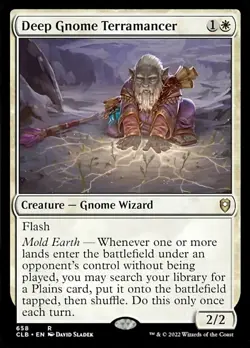 MTG Deep Gnome Terramancer, Light Play, English Commander Legends: Battle for Ba - Image 1