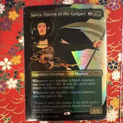 Savra, Queen of the Golgari Secret Lair Drop Foil Legendary Elf Shaman Rare 202… - Image 1