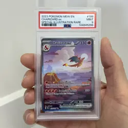 2023 POKEMON MEW EN-151 SPECIAL ILLUSTRATION RARE #199 CHARIZARD EX PSA 9 MINT - Image 1