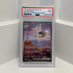 2023 POKEMON MEW EN-151 SPECIAL ILLUSTRATION RARE #199 CHARIZARD EX PSA 9 MINT - Image 4
