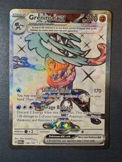 Pokemon Twilight Masquerade Greninja EX 198/167 Ultra Rare - Image 1