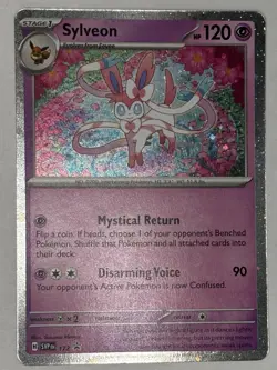 Pokemon TCG Sylveon 172 Sv: Scarlet & Violet Promo Cosmos Holo English Card - Image 1