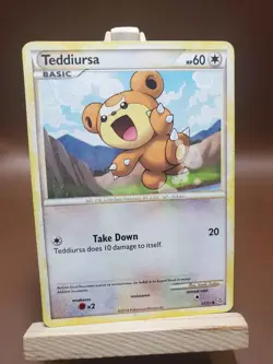 HP Pokemon HGSS Unleashed Teddiursa 65/95 - Image 1
