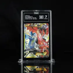 2017 POKEMON XY BLACK STAR PROMO #XY150A FULL ART/YVELTAL EX TAG 7 - Image 1