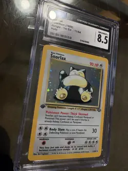 1999 Pokemon TCG Jungle Snorlax Holo 1st Edition CGC 8.5 11/64 Card Stock - Image 3