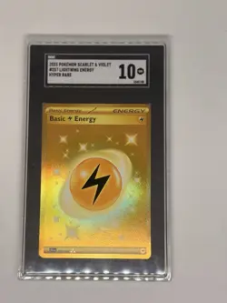 2023 Pokemon Scarlet & Violet Lightning Energy #257/198 Hyper Rare SGC 10 GEM 10 - Image 3