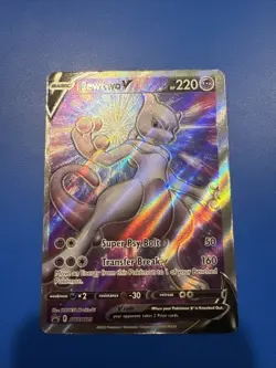 Pokemon TCG Mewtwo V SWSH Black Star Promos SWSH229 Holo Promo-NM - Image 1