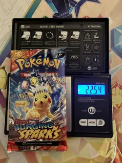 HEAVY! 22.54g Surging Sparks Pokemon TCG Booster Pack - Image 1