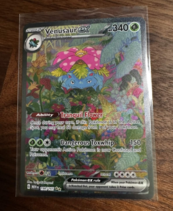 Venusaur ex 198/165 Sv: Scarlet & Violet Pokemon 151 Special Illustration Rare - Image 1