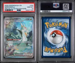 2025 POKEMON BLK EN-BLACK BOLT SPECIAL ILLUSTRATION RARE SERPERIOR EX PSA 10 - Image 3