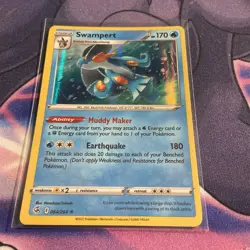 Pokemon TCG Swampert Fusion Strike 064/264 Holo Holo Rare - Image 1