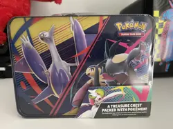 New 2025 Pokemon TCG Collector Treasure Chest Lunch Box Tin - Factory Sealed - Image 3