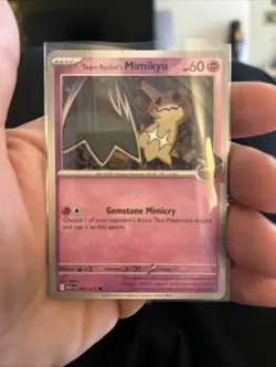 Pokemon TCG Team Rockets Mimikyu 97/217 Ascended Hero’s Team Rocket Stamp! - Image 1