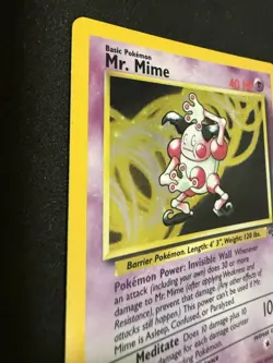 Pokemon TCG Mr. Mime Jungle 6/64 Holo Unlimited Holo Rare - Image 2