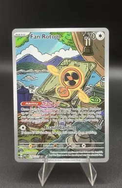 Fan Rotom 250/217 Pokemon TCG Me: Ascended Heroes Holo Full Art NM/M - Image 1