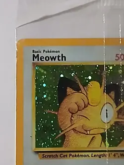 Pokemon TCG Meowth Black Star 10 Wotc Promo Holo SEALED - Image 4