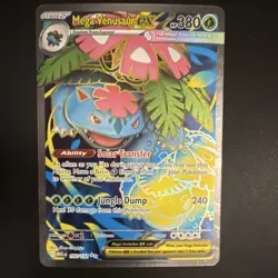 Pokemon Mega Venusaur ex 155/132 Me01 Mega Evolution Ultra Rare Holo 380 HP - Image 1