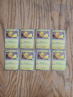Pikachu 051/162 2026 Pokemon Day 30th Anniversary Promo Lot Of 8 - Image 1