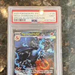 Pokemon TCG Mega Charizard X ex Rare Holo 125/094 PSA 9 2025 - Image 2