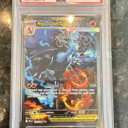 Pokemon TCG Mega Charizard X ex Rare Holo 125/094 PSA 9 2025 - Image 3