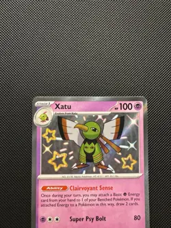 Pokemon TCG Xatu 152/091 Sv: Paldean Fates Shiny Rare Near Mint - Image 3