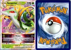 Serperior VSTAR 008/195 Holo Rare VSTAR Silver Tempest Pokemon NM - Image 3