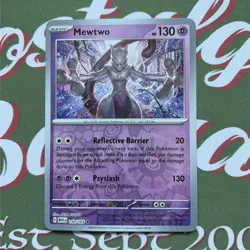 Pokemon TCG Mewtwo Scarlet & Violet-151 150/165 Reverse Holo Rare Pack Fresh - Image 1