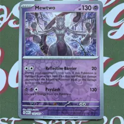 Pokemon TCG Mewtwo Scarlet & Violet-151 150/165 Reverse Holo Rare Pack Fresh - Image 2