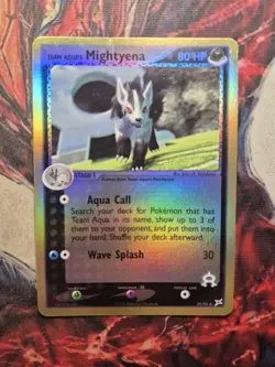 Pokemon Team Aqua's Mightyena 30/95 EX Team Magma vs Aqua Reverse Holo LP - Image 1