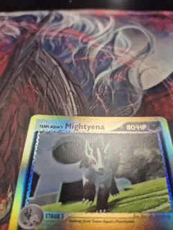 Pokemon Team Aqua's Mightyena 30/95 EX Team Magma vs Aqua Reverse Holo LP - Image 3