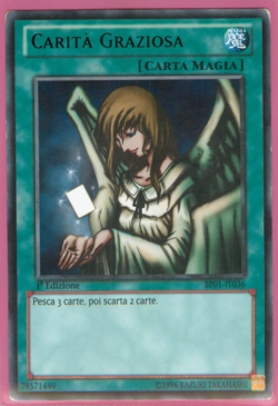 CARITA GRAZIOSA • (Graceful Charity) • Rara Nera • BP01 IT036 • 1Ed • Yugioh! - Image 1