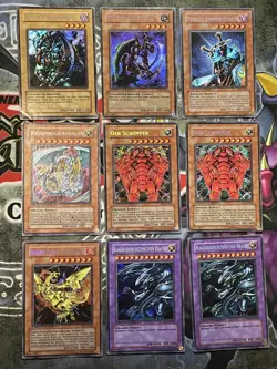 Yu-Gi-Oh! 9x Promo Vorse, Panter, Regenbogendrache Secret Rare Limited Edition - Image 1