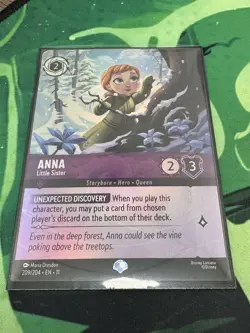 Disney Lorcana Anna - Braving the Storm (Epic) 218/204 Fabled Holo - Image 1