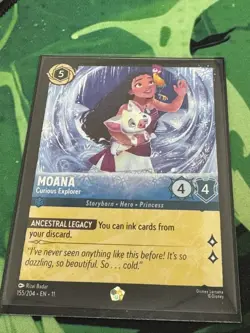 Disney Lorcana - Moana - Curious Explorer - Winterspell Non-Foil 155/204 - Image 1