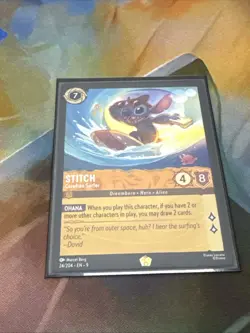 Disney Lorcana Stitch - Carefree Surfer 24/204 Fabled Legendary - Image 1