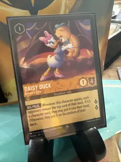 1x Lorcana Daisy Duck Donald's Date 16/204 Super Rare Shimmering Skies Non Foil - Image 1