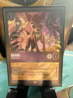 Disney Lorcana Bambi - Little Prince LEGENDARY Reign of Jafar #63/204 NM - Image 1