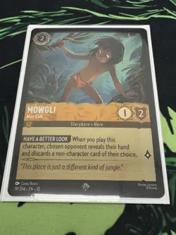 1x Mowgli - Man Cub - Disney Lorcana Whispers in the Well - Cold Foil 19/204 - Image 1