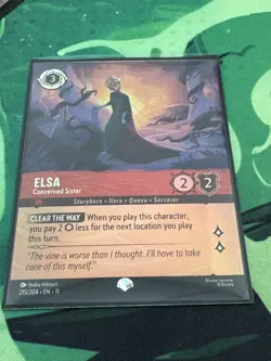 Disney Lorcana Elsa Concerned Sister 215/204 Epic Winterspell epic holo - Image 1