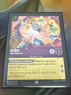 Genie 49/204 Disney Lorcana Shimmering Skies Regular Legendary Card NM - Image 1