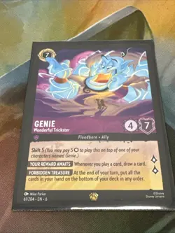 1x Genie - Wonderful Trickster - 61/204 - Legendary NM-Mint Disney Lorcana: Azur - Image 1