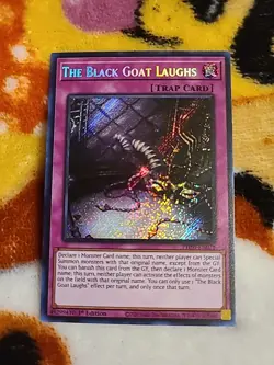 Yu-Gi-Oh TCG The Black Goat Laughs PHNI-EN078 1st Edition - Secret Rare - Image 1