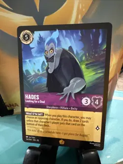 Disney Lorcana TCG - Whispers in the Well Hades Looking For A Deal - 56/204 - Image 1