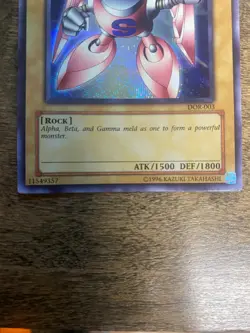 Yugioh Gamma the Magnet Warrior DOR-003 Prismatic Secret Rare LP - Image 3